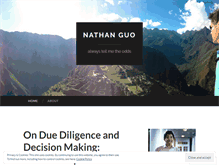 Tablet Screenshot of nathanguo.com